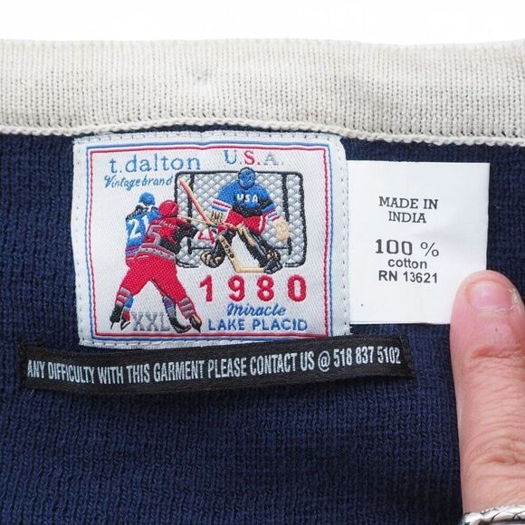T. Dalton Vintage Brand Buffalo Sabres Jack Eichel #9 Knitted Sweater Jersey XXL - Picture 6 of 9